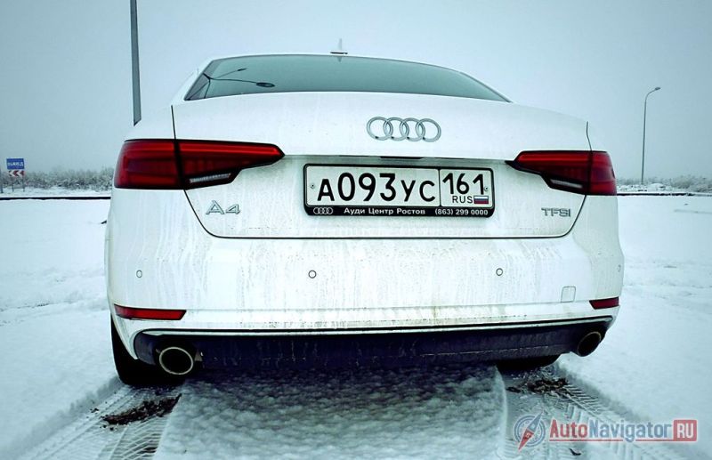 В заднем бампере A4 теперь есть катафоты