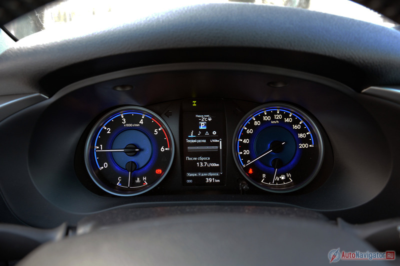 Щиток приборов информативен