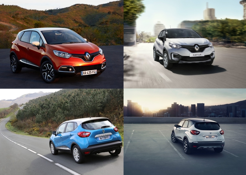 Двойники: слева — европейский Renault Captur, справа — российский Renault Kaptur
