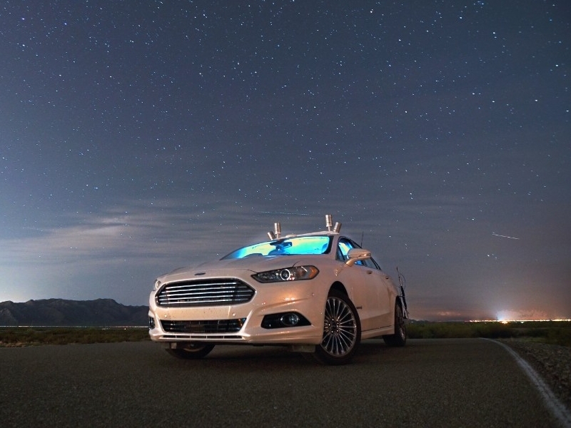 Ford провел ночные тесты автономного автомобиля
