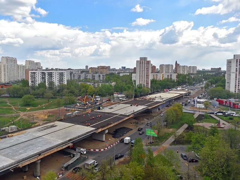 Новая эстакада на Волгоградском проспекте в Москве откроется осенью