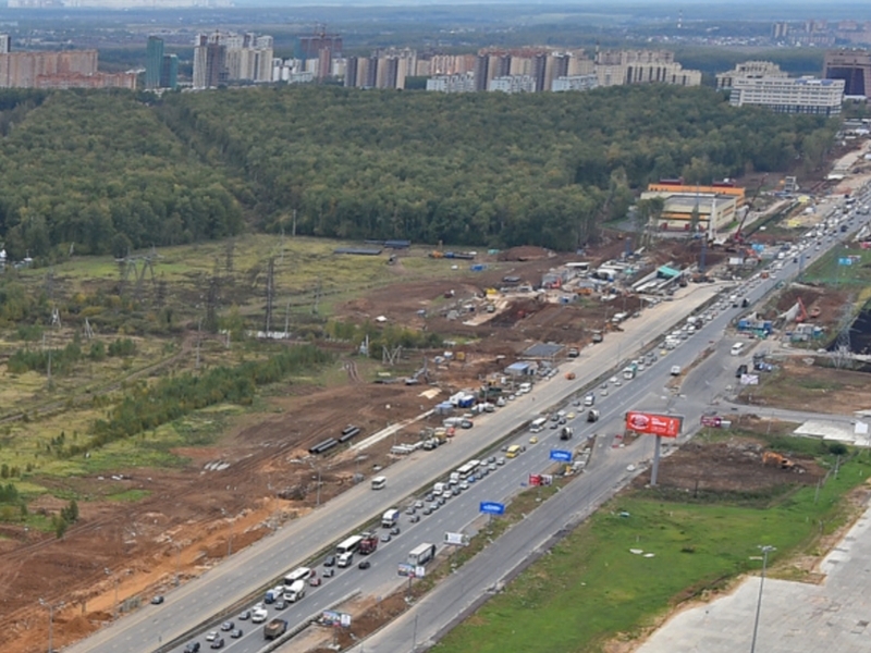 На Калужском шоссе построят 9 эстакад, 5 мостов и 4 тоннеля