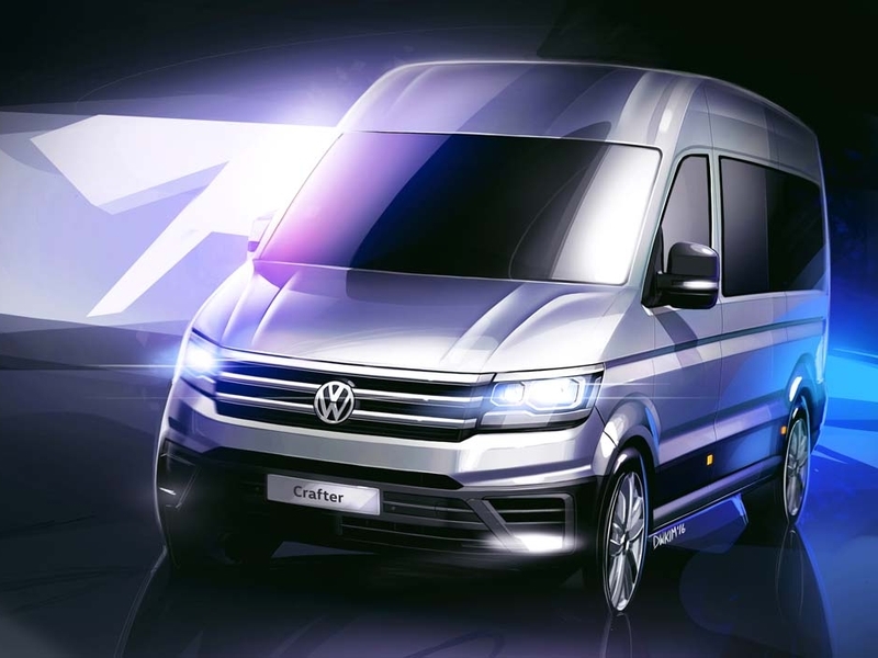 Volkswagen Crafter New — официальные скетчи