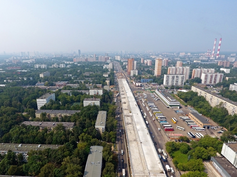 Реконструкция Щелковского шоссе в Москве завершится до конца года