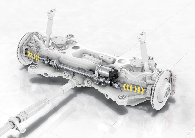 За доплату задняя ось может быть наделена эффектом подруливания