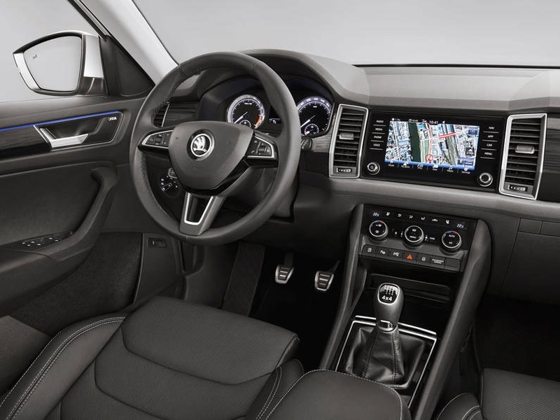 Skoda Kodiaq — официальные фото интерьера