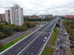 На пересечении Волгоградского проспекта с Волжским бульваром в Москве открылась новая эстакада