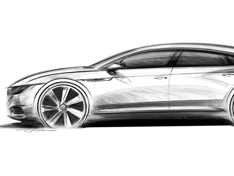 Volkswagen Arteon — первый официальный рисунок