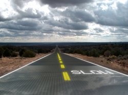 В РФ будет тестироваться дорога, состоящая из солнечных батарей