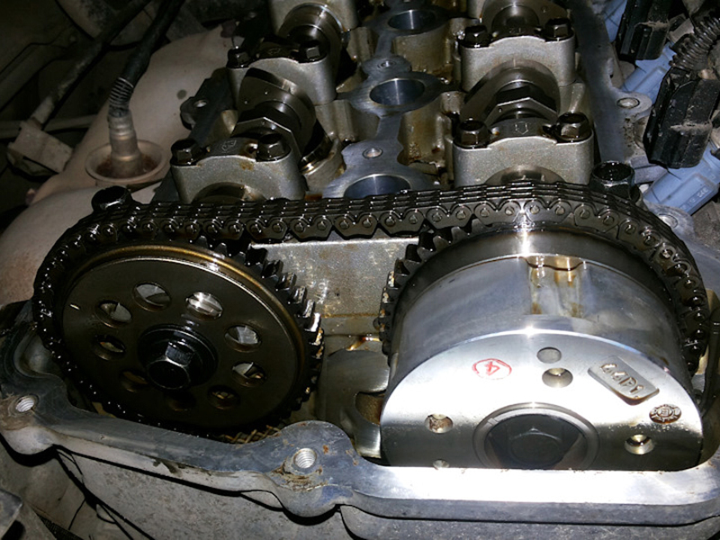 Привод ГРМ оказался не «вечным». За 100 тыс. км цепь ощутимо вытягивается