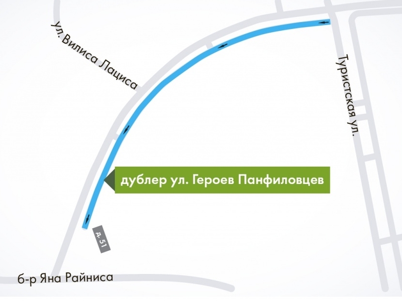 На дублере улицы Героев Панфиловцев в Москве изменится схема движения
