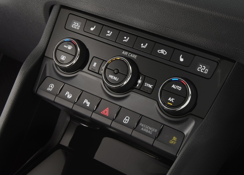 Очень информативный блок управления климатической системой