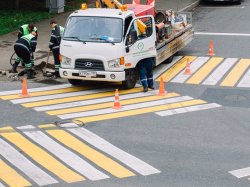 В Москве появилось 19 новых диагональных пешеходных переходов