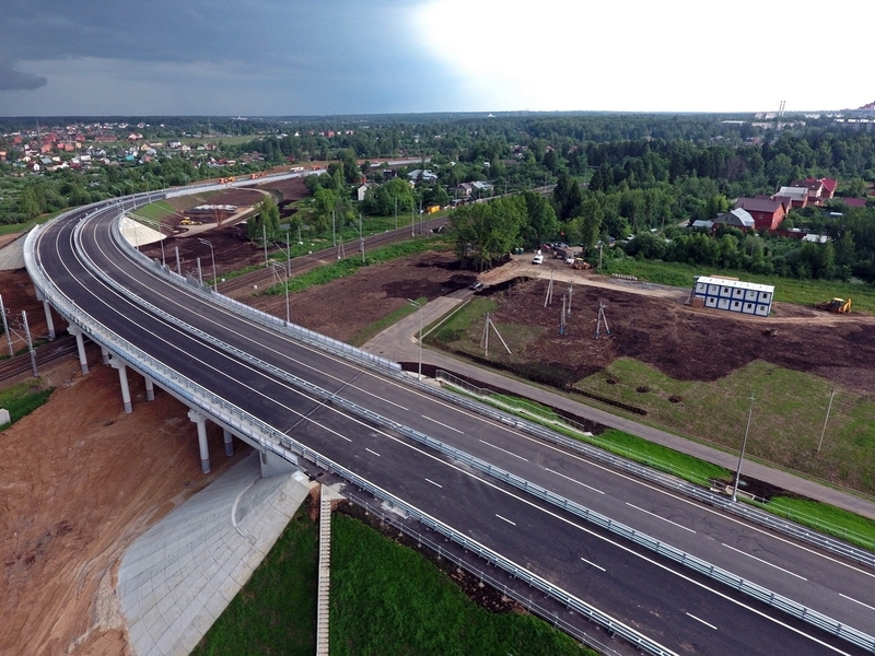 Запущено движение по путепроводу в поселке Кокошкино Новой Москвы