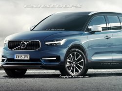 Volvo XC40: новый дизайнерский рисунок