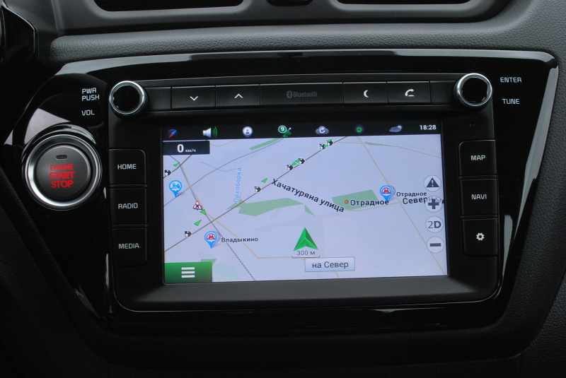 Навигация в Kia Rio (QB) 2011–17