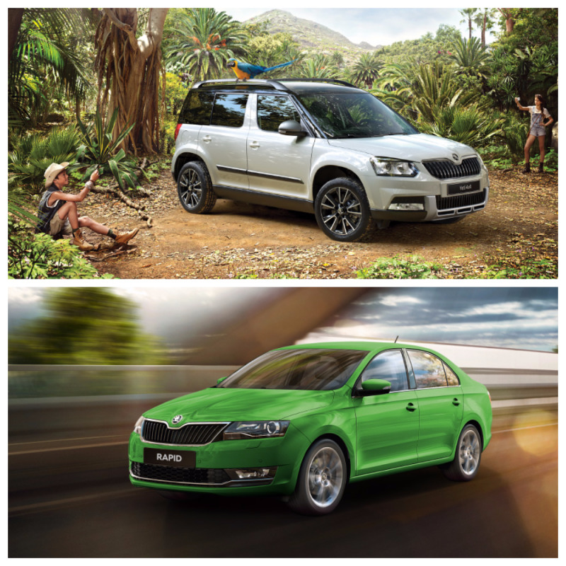 Rapid или Yeti? А какую SKODA выберете вы?