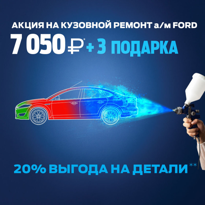 Подарки к кузовному ремонту от АВИЛОН Ford