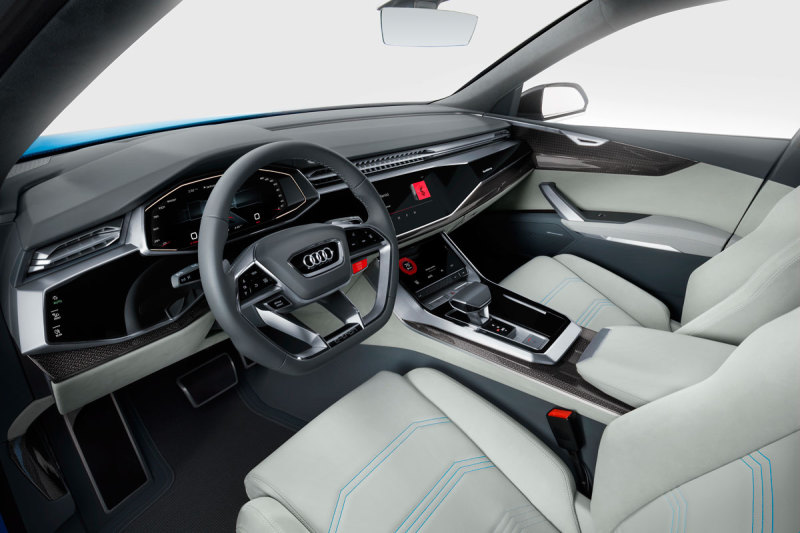 Цифровая приборная панель Audi Q8 Concept