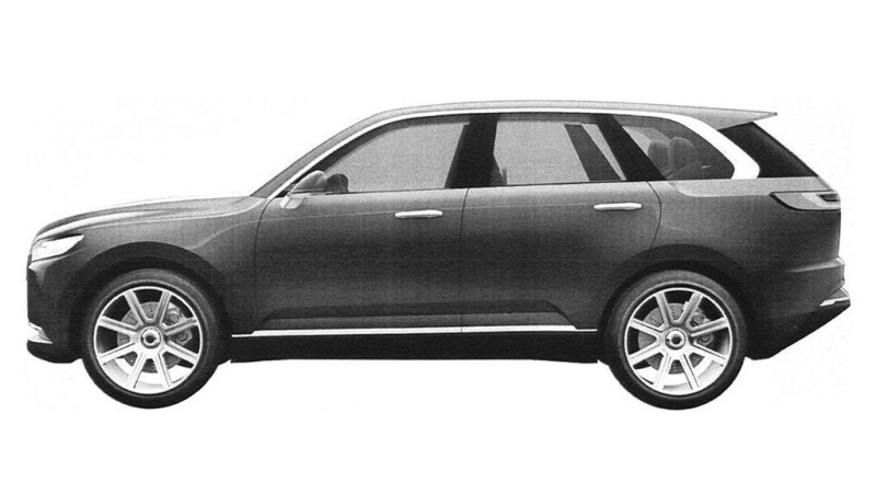 Внедорожник проекта "Кортеж" - патентные изображения