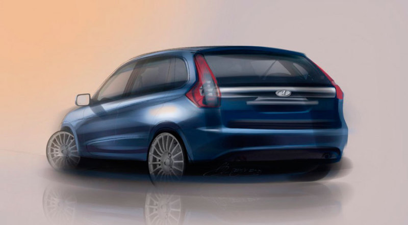 Lada Granta 2018-2019 дизайнерский экскиз