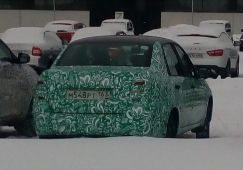 Lada Granta FL 2019 на испытаниях