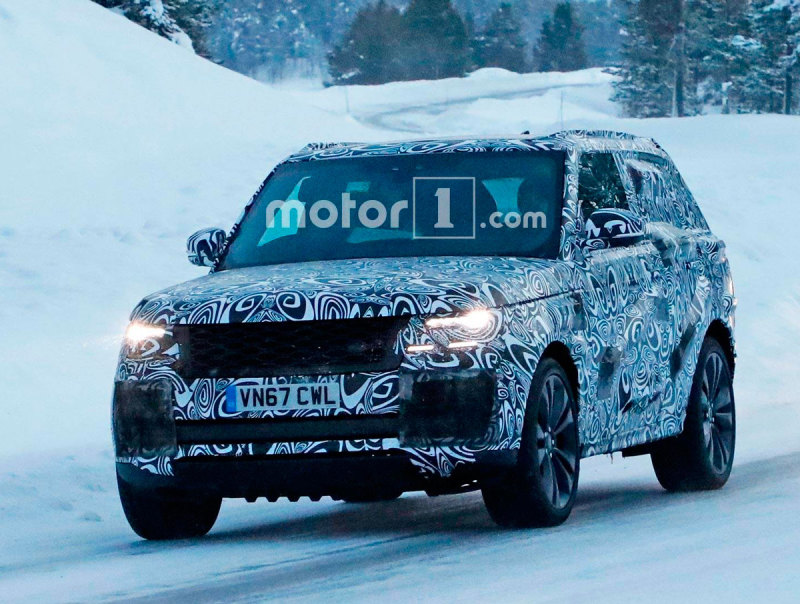 Range Rover Coupe 2019 испытывают на зимних дорогах