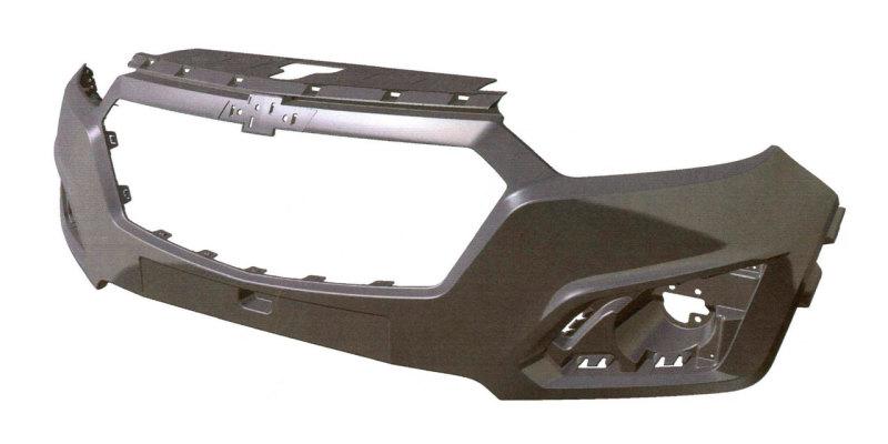 Патентное изображение переднего бампера Chevrolet Niva II