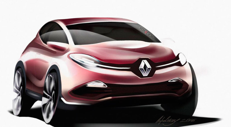 А таким купеобразный кроссовер Renault видят российские дизайнеры