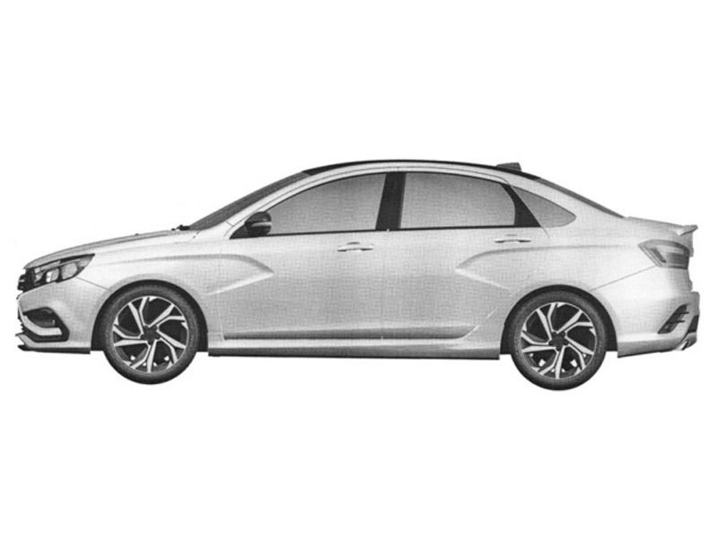 Патентное изображение Lada Vesta Sport