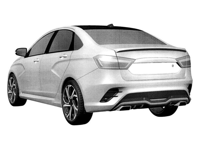 Патентное изображение Lada Vesta Sport