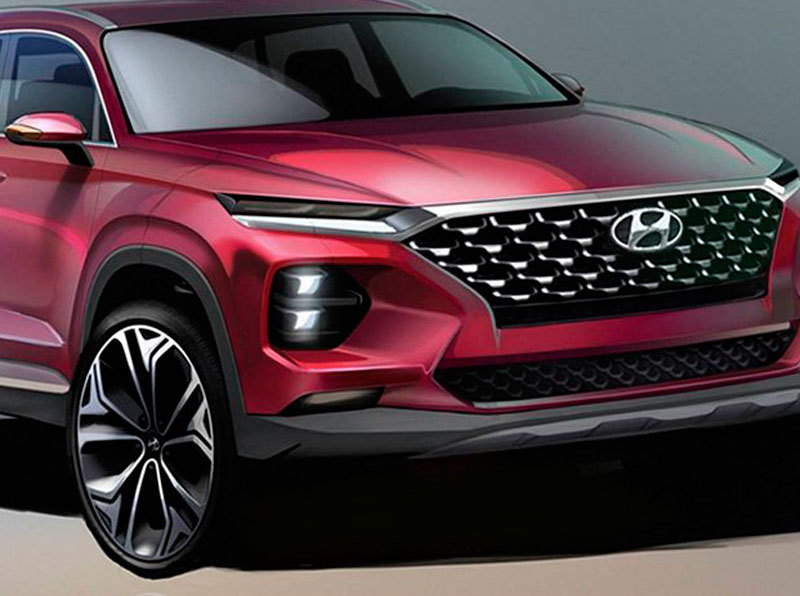 Представлен дизайн Hyundai Santa Fe 2019