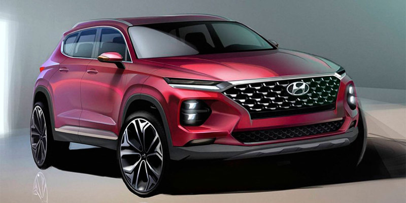 Официальный тизер Hyundai Santa Fe 2019