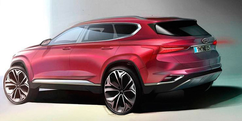 Официальный тизер Hyundai Santa Fe 2019