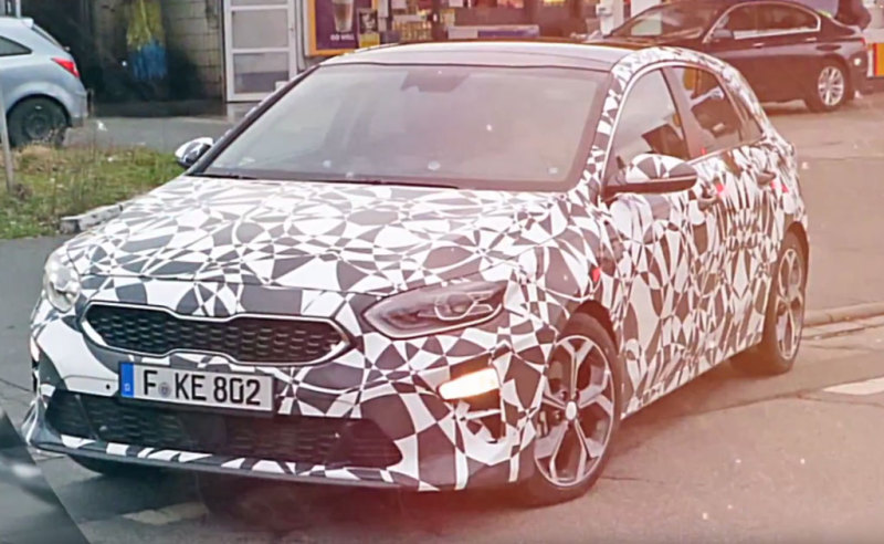 Предсерийный KIA Ceed 2019 опять "засветился" на видео