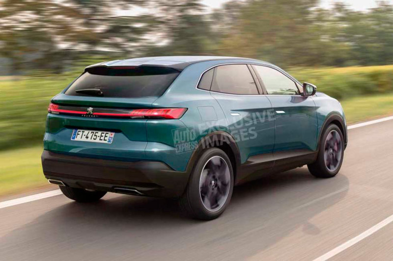 Компьютерный рендер Peugeot 4008 2020