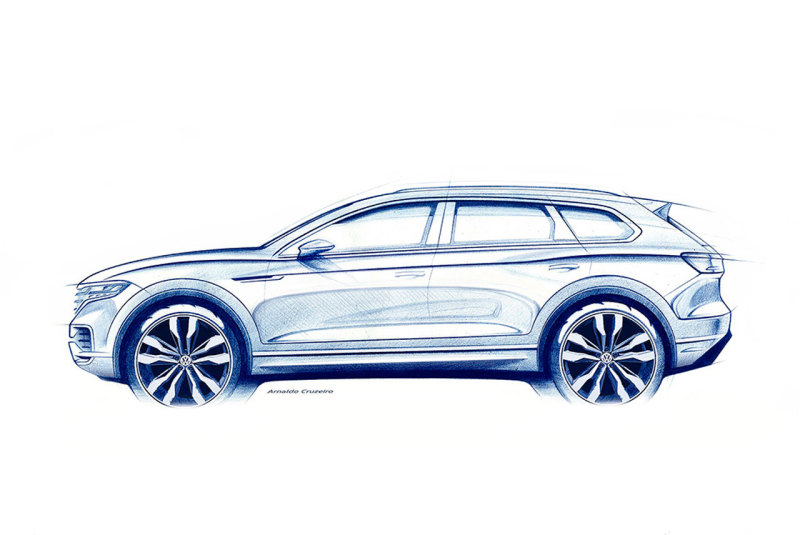 Мировая премьера нового Volkswagen Touareg 2019 пройдёт в марте
