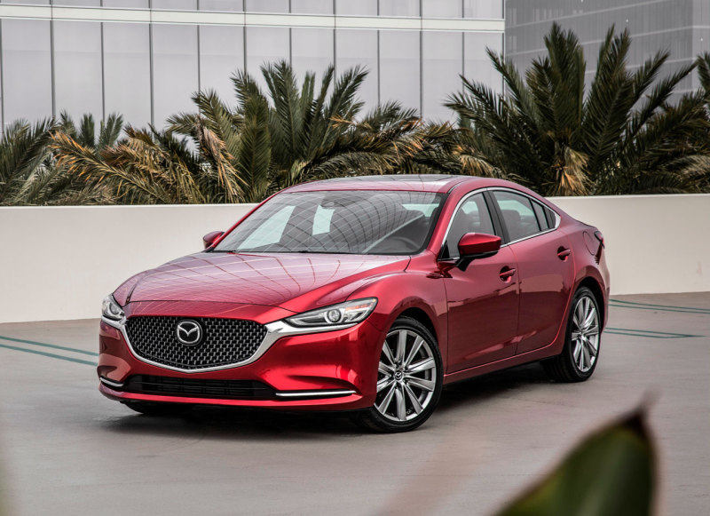 Седан Mazda 6 2018 в североамериканском исполнении, европейский аналог будет минимально отличаться от него по внешнему виду