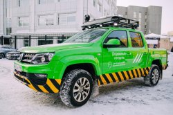 Специальные пикапы Volkswagen Amarok получила служба "Дорожный патруль" ЦОДД г. Москвы