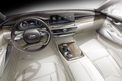 Представлен экскиз интерьера нового KIA Quoris (K900) 2019