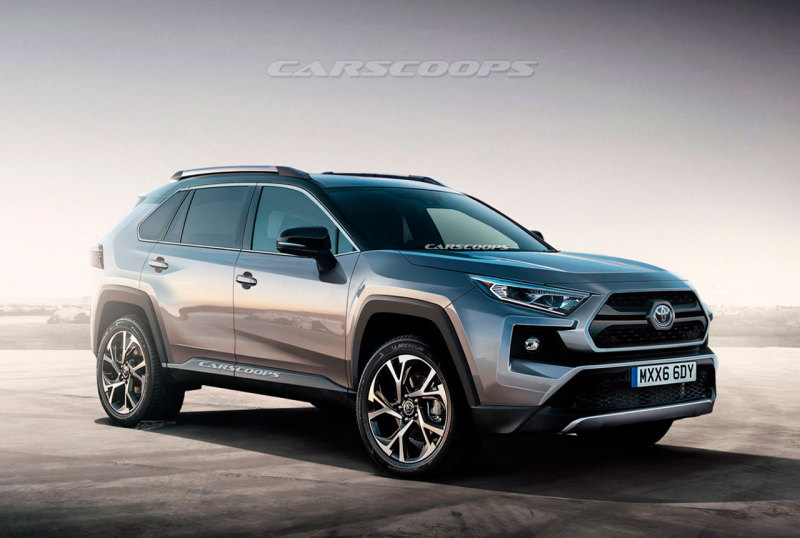 Дизайнерский вариант Toyota RAV4 2019 наиболее близкий к серийному дизайну