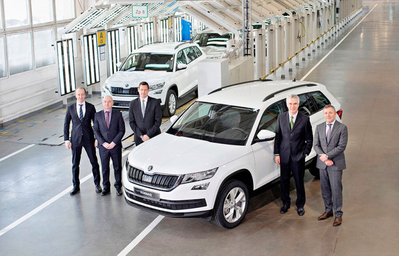 Сборка Skoda Kodiaq происходит на заводе в Нижнем Новгороде