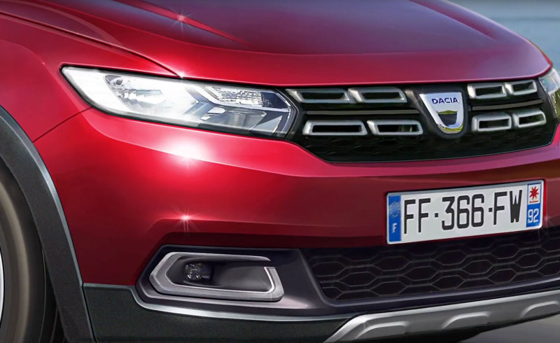 Возможный вариант дизайна Dacia Sandero Stepway 2019-2020