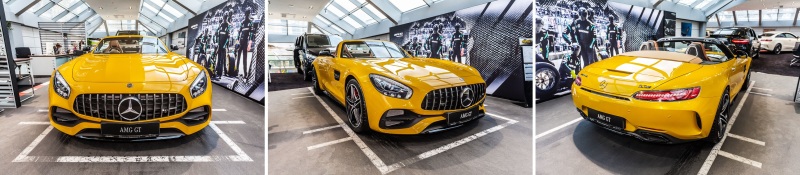 Mercedes-AMG GT C Roadster в цвете AMG solarbeam – яркий представитель философии #DrivingPerformance в АВИЛОН Воздвиженка