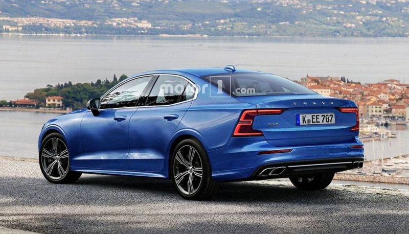 Компьютерный рендер Volvo S60 2019