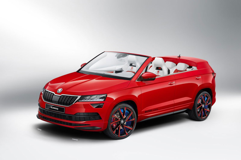 Skoda Sunroq - экспериментальный кабриолет на базе кроссовера Karoq