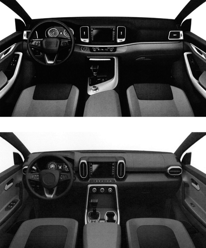 Патентное изображение УАЗ 3170 в дизайне от НАМИ