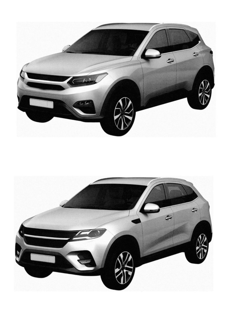 Патентное изображение УАЗ 3170 в дизайне от НАМИ