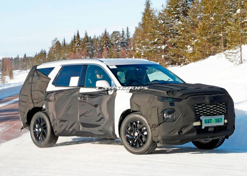 Прототип Hyundai Palisade на испытаниях