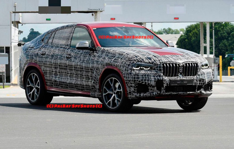 Новое поколение BMW X6 заметили на тестах